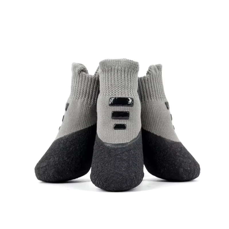 Joysing Environmental Protection Pet Socks Shoes Breathable Latex with Anti-Slip Rubber Solid Pattern