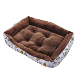 Joysing Modern Fluffy Rectangle Fiber Cat Bed Soft Thick Winter Warm Pet Furniture Washable Dog Bed