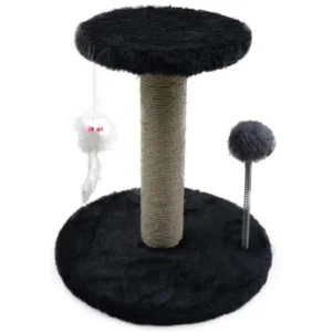 Jumping Cat Tree Tower with Sisal Scratching Post & Cat Scratcher Plush Perch Interactive Toys Large Medium Sizes for Cats