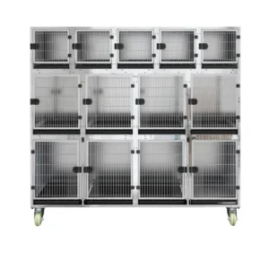 KA 505BK 304 Professional Modern Solid Stainless Steel Modular Dog Kennel and Cage with Easy Assembly