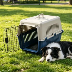 KN0302 Cat & Puppy Aviation Cage Portable Breathable Pet Carrier for Checked Baggage Easy Assembly
