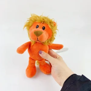 Kawaii Lion Mini Plush Toy Soft PP Cotton Stuffed Animal Small Sitting Lion Doll Kids Gift