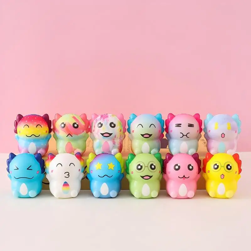Kawaii Squishy Toys Bulk Set Animal Donut Cat Paw Food Squeeze Toy for Vending Machine Supplies Party Bag Fillers Sensory Gift