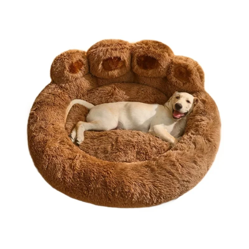 Kirkland Eco Friendly Solid Velvet Dog Kennel XL Pet Bed Medium Large Dogs Winter Warm Fur Sofa Sleeping Mat Universal All