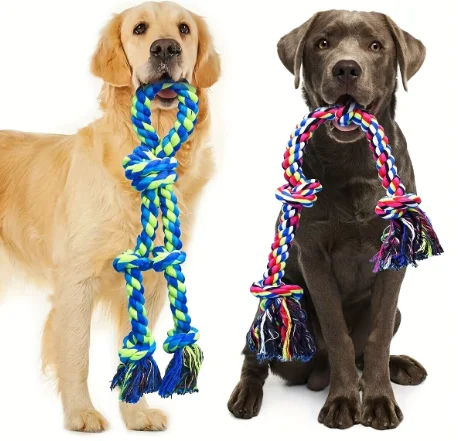 Knot Dog Toys Indestructible Durable Dog Chew Toys Tug of War Interactive Toys Suitable for Medium and Large Dogs Pet