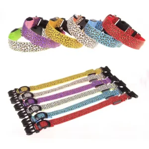 LED Dog Collar USB Rechargeable Glowing Adjustable Flashing Collar for Dogs