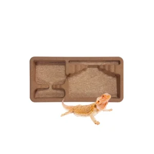 LEECORK Eco Friendly Rectangular Reptile Cork Habitat for Domestic Back Bark Amphibian Supplies