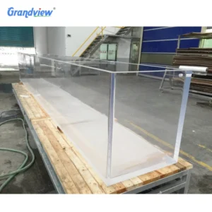 Large Acrylic Aquarium Fish Tank Curved Glass Clear Panel Accessories
