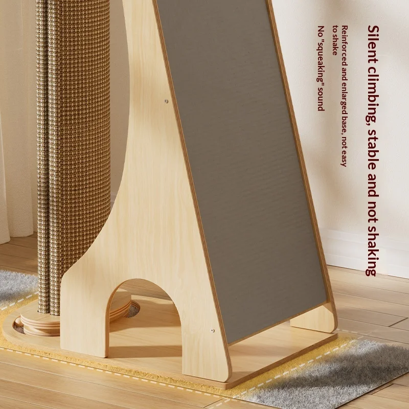 Large All-in-One Cat Tree with Cat Scratcher Board & Scratching Post Waterproof Wear-Resistant Cat Condo with Jumping Platform