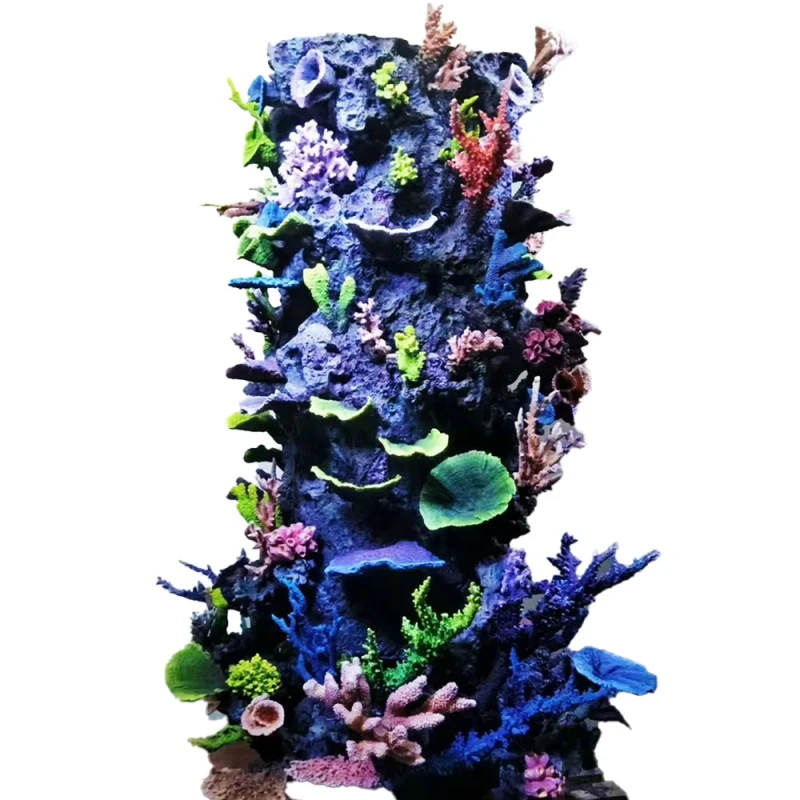 Large Aquarium Decoration Custom Saltwater Fish Tank Resin Coral Reef Rock