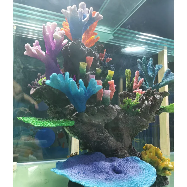 Large Artificial Coral Fish Tank Landscaping Factory Direct Beautiful High Quality Creative Design