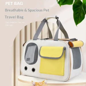 Large Capacity Lightweight Breathable Oxford Cloth Cat & Dog Pet Carrier with Zipper Closure Travel Bag