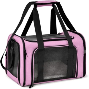 Large Capacity Soft Pet Tote Carrier Breathable Mesh for Daily Walks and Trips
