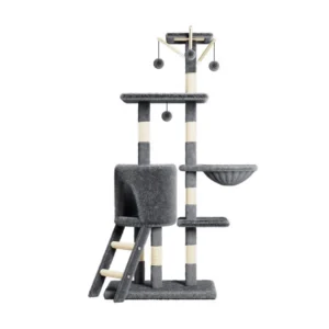 Large Cats Condo Trees Play Furniture Cat Scratcher Climbing Tree Modern Tower Multi Layer Cat Tower