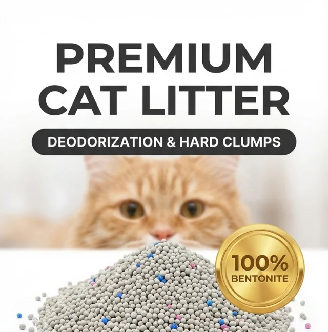 Large Discounts Eco Friendly Antibacterial Ball Shaped Bentonite Cat Litter Low Dust Fast Clumping