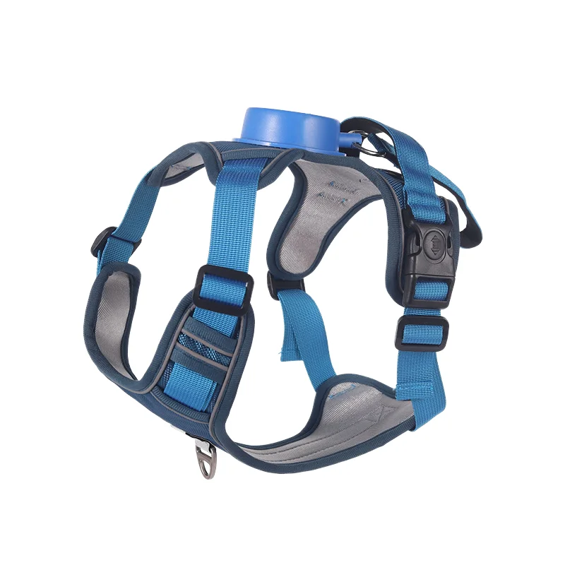 Large Dog Harness Solid Pattern Anti Tear Nylon Pet Leash Wear Resistant Dog Harness Dog Harness