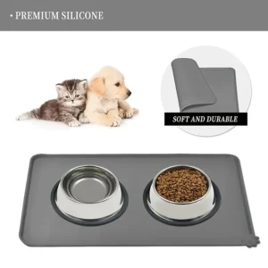 Large Dog Mat Waterproof Anti Spill Food Grade Silicone Pet Placemat Large Size Pet Feeding Mats Cat Mat for Pets