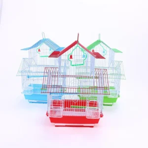 Large Double Story Metal Villa Bird Cage Parrot Myna Thrush Magpie Robin Ornamental Small Bird Supplies Heightened