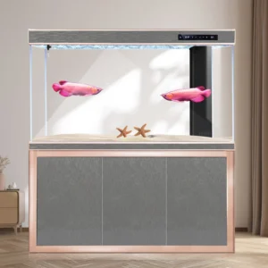 Large Rectangle Commercial Glass Fish Tank Goldfish Aquarium Bags Easy Clean Sustainable for Living Room Aquatic