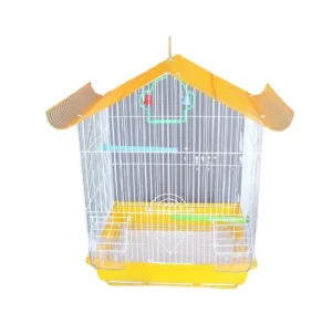 Large Space Iron Pet Cages With Handle Foldable Iron Wire Bird Cage Pet Bird Colorful Cages