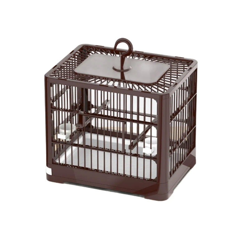 Large Space Portable ABS Material Eco-friendly Foldable Bird Cage Breathable Viewing Window for Parrots Household Bird Supplies