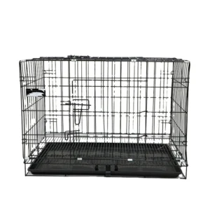 Large Steel Wire Mesh Roll Cages for Dog House Durable Pet Cage Powder Coated 50L Capacity
