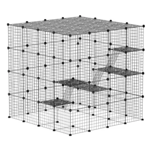 Large Sturdy Heavy Duty Thick Metal Steel Strong Bearing Anti Deformation Backyard Farm Use Large Size Pet Cage