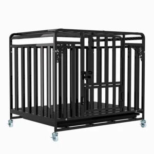 Large outdoor dog cage in stainless steel metal high-end pet cage Tubular dog cage Comfortable and stylish