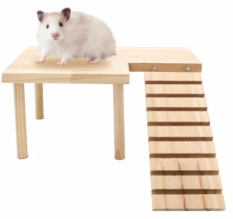 Latest Design Customized Small Animal Toy Cage Accessories Solid Wood Pet House