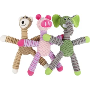 Latest Great Quality Pet Supplies Cute Soft Plush Dog Pug Sounding Squeaky Chew Toys Eco Friendly