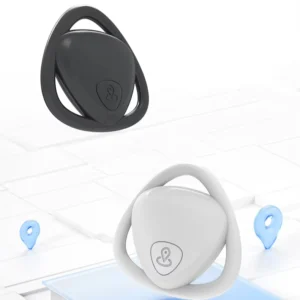 Lecemo Mini Real-Time GPS Pet Tracker Two-Way Anti-Lost Alarm Reminder Device Network Circular Global Locator Plastic Waterproof
