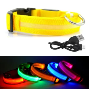 Led Dog Collars Nylon Webbing for Dog Collars Dog Collars