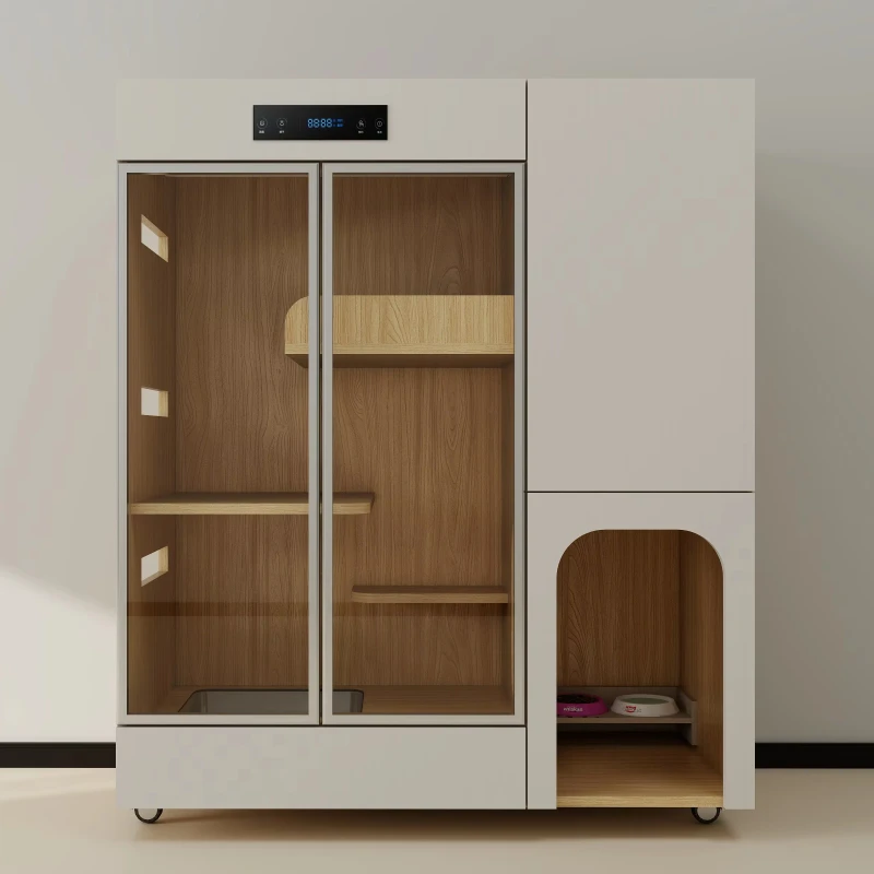 Light Luxury Modern Indoor Dog Cat Animal Pet Furniture House Cabinet Houses Cages