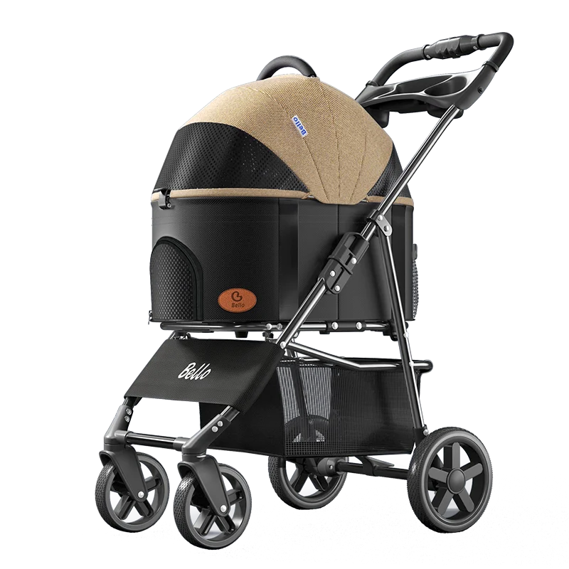 Light Weight Dog Stroller cochecito Para Perro stroller Perros Restte Pet Detachable Foldable Pet Stroller