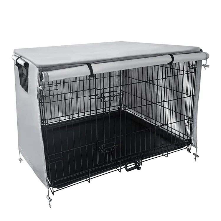 Lightweight 600D Polyester Indoor Outdoor Houses Durable Waterproof Pet Kennel Cages Carriers Dog Crate Cover