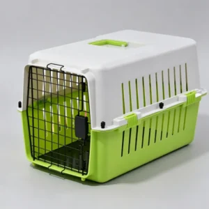 Lightweight Handheld Plastic Pet Carrier Ventilated Travel Box for Puppy Kitten Transport