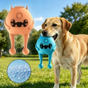Little Monster Dog Slow Feeder Leaking Food Educational Silicone Pet Leakage Chew Toy for Training