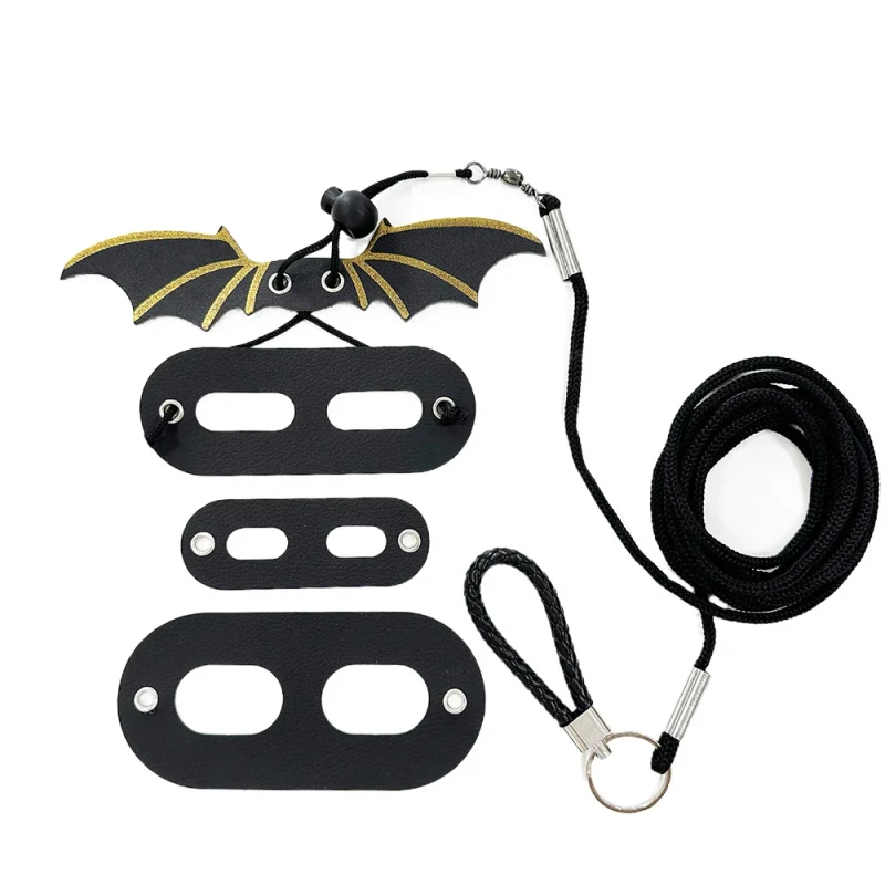 Lizard Leash Reptile Outdoor Leather Wing Chest Harness Chameleon Squirrel Leash Small Pet Supplies 3 Sizes
