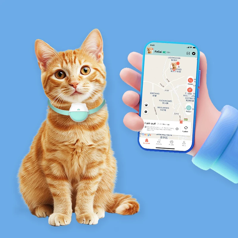 Long Distance Smart Pet Collar Rastreador Tracker Locator Waterproof 4G GPS Tracking Device for Cat Dog Localizador