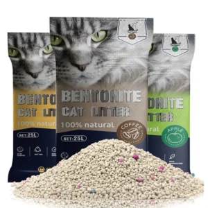 Lonkeen Low Dust Eco Friendly 1 3mm Ball Shape ARENA PARA GATOS Strong Fragrance Colorful Bentonite Kitty Litter Sand