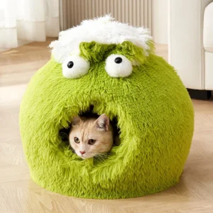 Lovely Fashionable Pet Bed Accessory Warm Nest with Solid Animal Pattern Made of Plush Fleece Memory Foam and PP Material