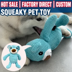 Lovely Squeaky Pet Toy Tug Resistant Interactive Safe Material Dog Toy Boredom Relief Training Toy for Dog Durable