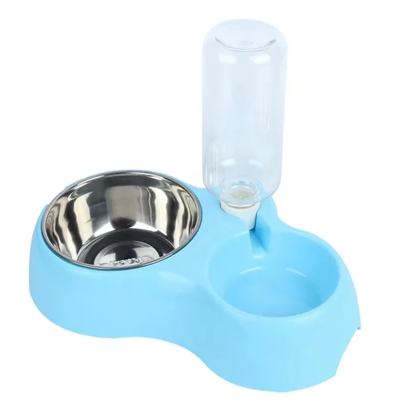 Low MOQ Bowl Automatic Feeder Dog Food Bowl Pet Bowl Sets With Water Dispenser Pet
