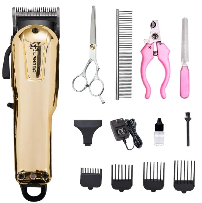 Low Noise Dog Grooming Shaving Products Household Professional Pet Dogs Cleaning Grooming Kit Clippers