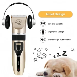 Low Noise Electric Pet Dog Shaver Clippers Quiet Hair Trimmer Kit for Cats and Dogs Professional Pet Grooming Products