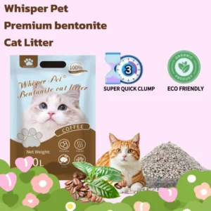 Low Price High Quality Biodegradable Flushable Bentonite Cat Litter 5kg Fast Clumping Gray Factory Direct