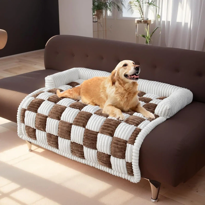 Luxurious Eco friendly Thick patterned Design Pet Mattress for Autumn and Winter Providing comfort for Dogs to Sleep