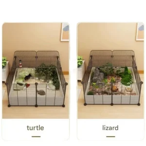 Luxurious Transparent Hamster Cage Villa Sized Large Breeding Box Small Animal Habitats Rat House Transparent