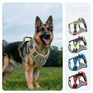 Luxury Adjustable Best Pet Harness Leash Collar Set Reflective Anti Pull Premium Dog Training Vest for Small Large Cats