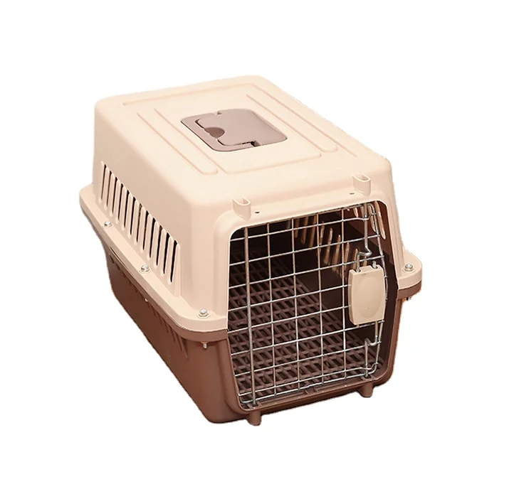 Luxury Airline Approved High Quality Foldable Easy Assembly Plastic Travel Transport Small Animal Cat Dog Pet Carrier